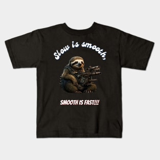 Slow is smooth v2 Kids T-Shirt